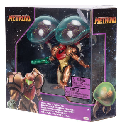 World of Nintendo Metroid Mini Figurine 3-Pack Samus Bounty Hunter 6 cm