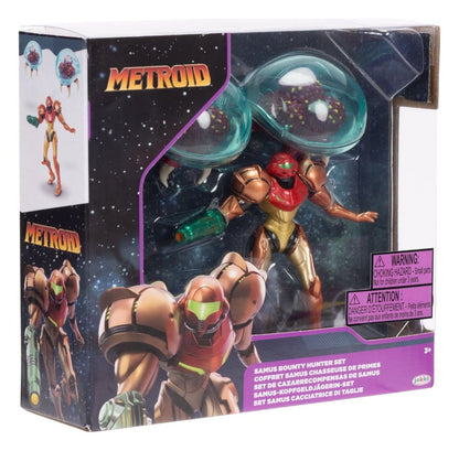 World of Nintendo Metroid Mini Figurine 3-Pack Samus Bounty Hunter 6 cm