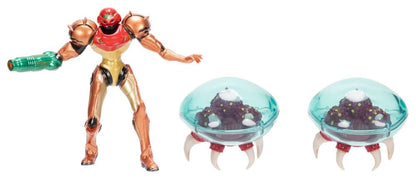World of Nintendo Metroid Mini Figurine 3-Pack Samus Bounty Hunter 6 cm