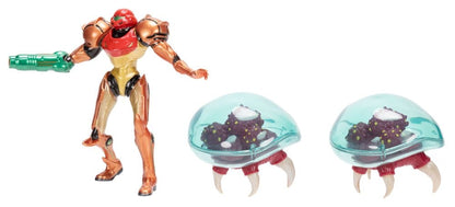 World of Nintendo Metroid Mini Figurine 3-Pack Samus Bounty Hunter 6 cm