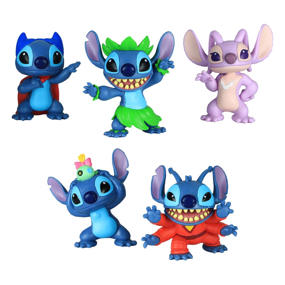 Lilo & Stitch Mini Figura 5 Puntada Puntada coleccionable Figuras Conjunto de 7 cm