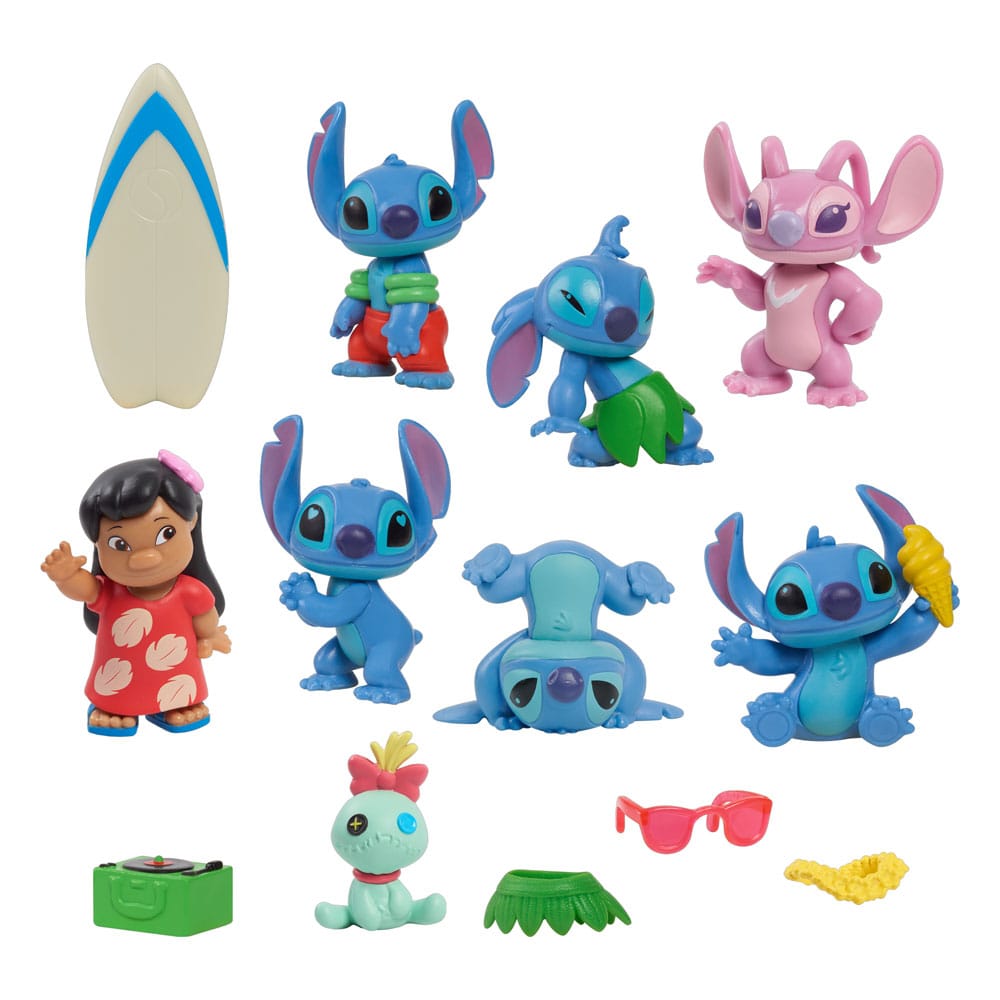 Lilo & Stitch Mini Figura da 8 pacchetti Deluxe figura set 7 cm