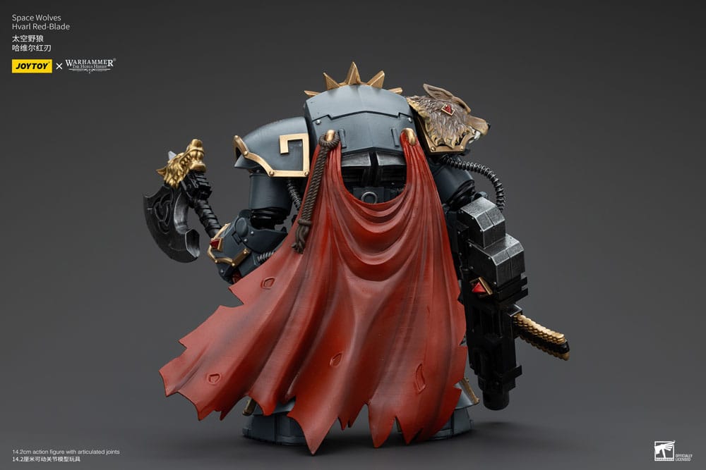 Warhammer Horus Heresy Action Şekil 1/18 Uzay Kurtları Hvarl Kırmızı Bıçağı 14 cm
