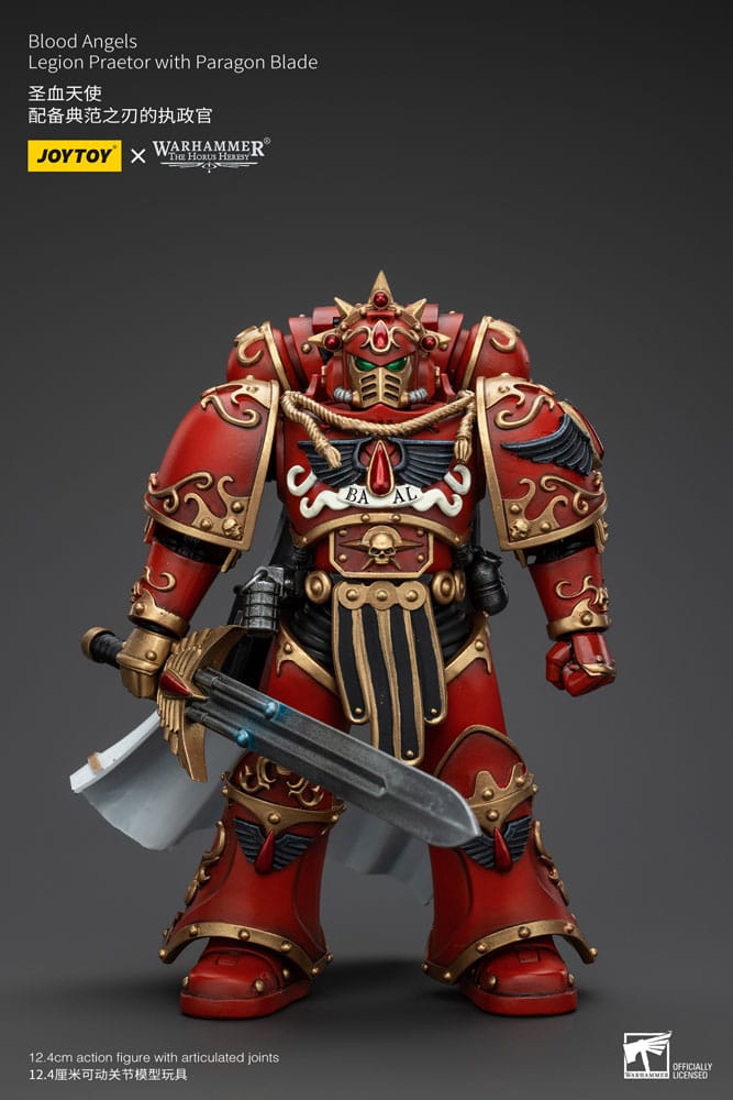 Warhammer The Horus Heresy Action Figur 1/18 Blood Angels Legion Praetor med Paragon Blade 13 cm