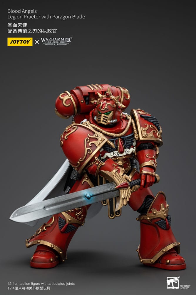 Warhammer The Horus Heresy Action Figur 1/18 Blood Angels Legion Praetor med Paragon Blade 13 cm