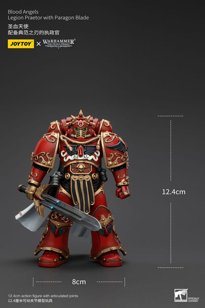 Warhammer The Horus Heresy Action Figur 1/18 Blood Angels Legion Praetor med Paragon Blade 13 cm