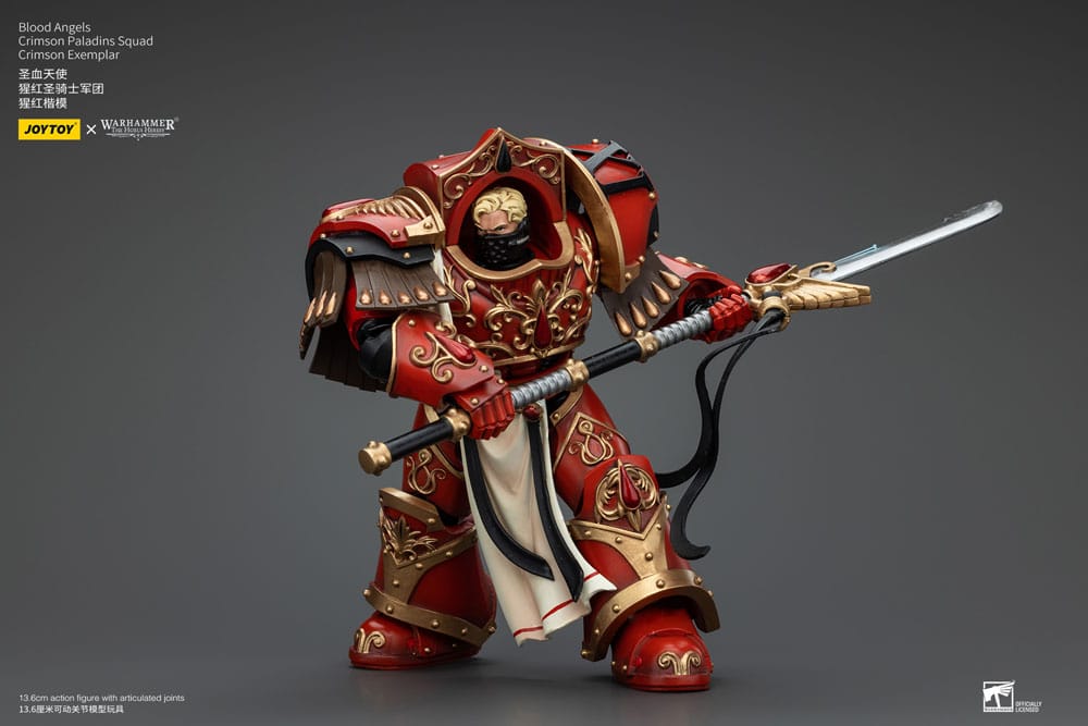 Warhammer The Horus Herejía Acción Figura 1/18 Blood Angels Paladins Paladins Escuadrón Crimson Ejemplar 14 cm