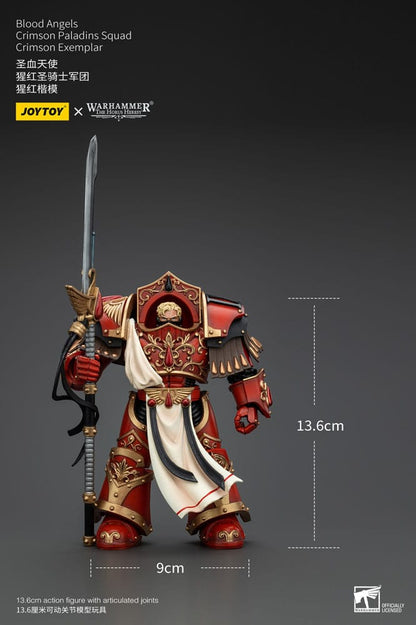 Warhammer The Horus Herejía Acción Figura 1/18 Blood Angels Paladins Paladins Escuadrón Crimson Ejemplar 14 cm