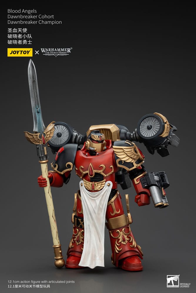 Warhammer The Horus Heres Action Slika 1/18 Blood Angels Raldoron Prvi kapetan krvnih anđela 13 cm