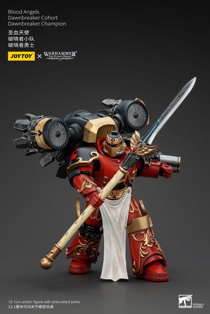Warhammer The Horus Heres Action Slika 1/18 Blood Angels Raldoron Prvi kapetan krvnih anđela 13 cm