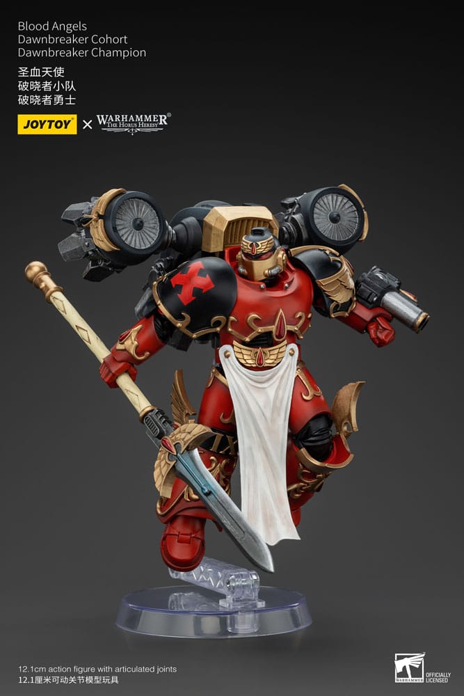 Warhammer The Horus Heres Action Slika 1/18 Blood Angels Raldoron Prvi kapetan krvnih anđela 13 cm