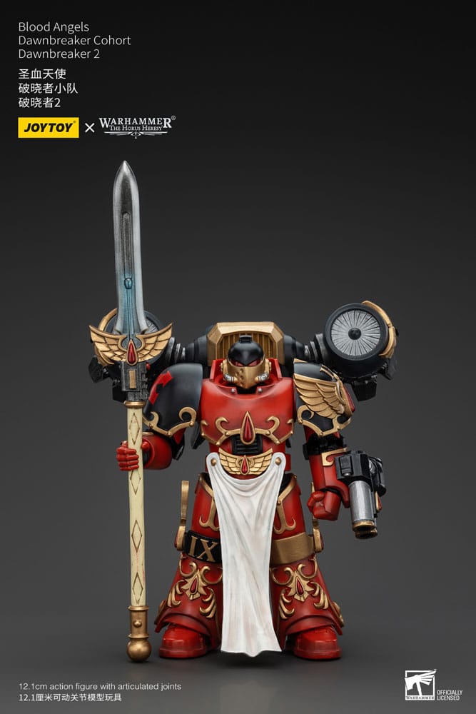 Warhammer Horus Heresy Action Şekil 1/18 Blood Angels Dawnbreaker Kohort Dawnbreaker 2 13 cm