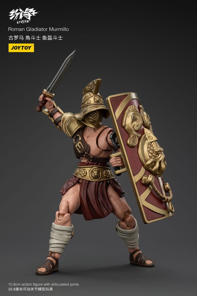 Action de conflit Figure 1/18 Gladiateur romain Murmillo 11 cm