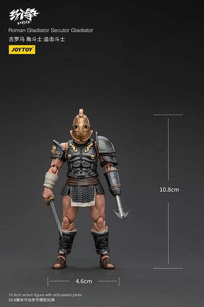 Action de conflit Figure 1/18 Gladiator romain Secutor Gladiator 11 cm