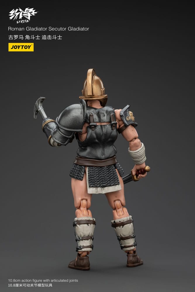 Action de conflit Figure 1/18 Gladiator romain Secutor Gladiator 11 cm