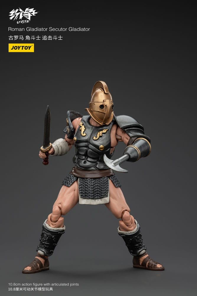 Action de conflit Figure 1/18 Gladiator romain Secutor Gladiator 11 cm