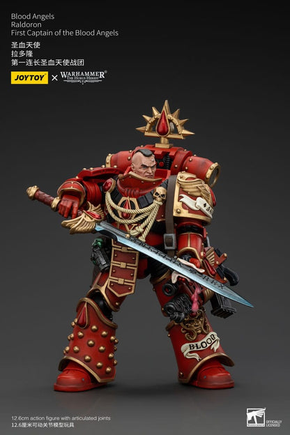 Warhammer Horus Heresy Action Şekil 1/18 Blood Angels Raldoron Blood Angels'ın İlk Kaptanı 13 cm