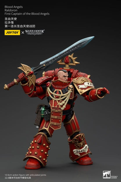 Warhammer Horus Heresy Action Şekil 1/18 Blood Angels Raldoron Blood Angels'ın İlk Kaptanı 13 cm