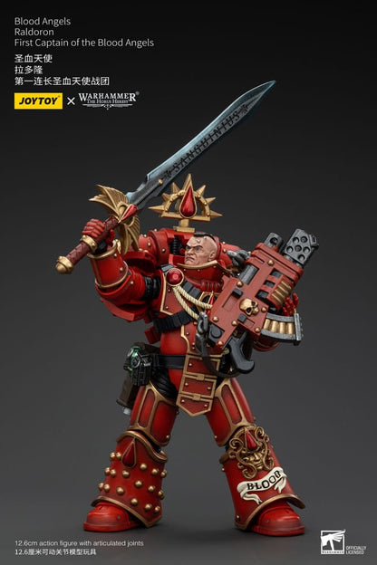 Warhammer Horus Heresy Action Şekil 1/18 Blood Angels Raldoron Blood Angels'ın İlk Kaptanı 13 cm