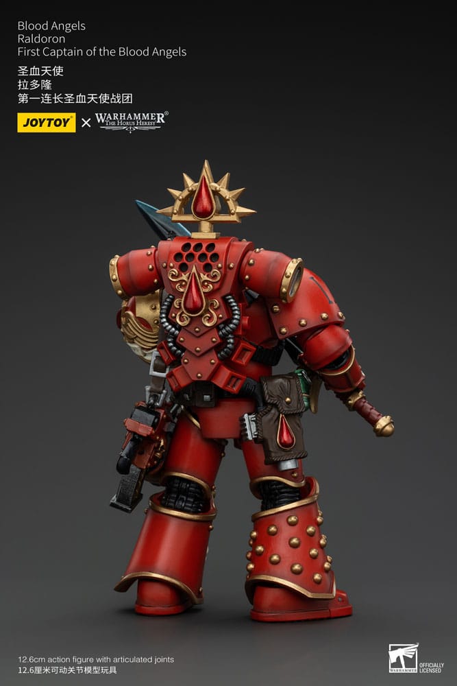 Warhammer Horus Heresy Action Şekil 1/18 Blood Angels Raldoron Blood Angels'ın İlk Kaptanı 13 cm