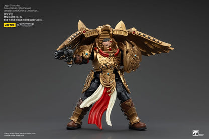 Warhammer Horus Heresy Action Şekil 1/18 LEGIO Custodes Custodian Venatari Squad Venatari ile Kenetic Destroyer 1 13 cm