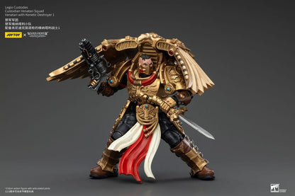 Warhammer the Horus Heresy Action Figuur 1/18 Legio Custodes Custodian Venatari Squad Venatari met Kenetic Destroyer 1 13 cm