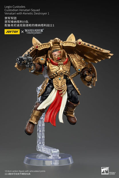 Warhammer the Horus Heresy Action Figuur 1/18 Legio Custodes Custodian Venatari Squad Venatari met Kenetic Destroyer 1 13 cm