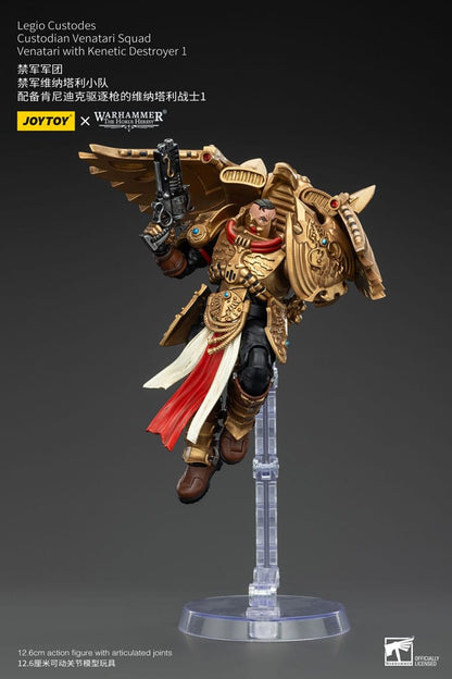 Warhammer Horus Heresy Action Şekil 1/18 LEGIO Custodes Custodian Venatari Squad Venatari ile Kenetic Destroyer 1 13 cm