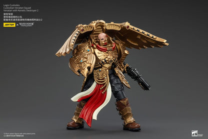 Warhammer Horus Heresy Action Figur 1/18 Legio Custodes Custodian Venatari Squad Venatari med Kenetic Destroyer 2 13 cm