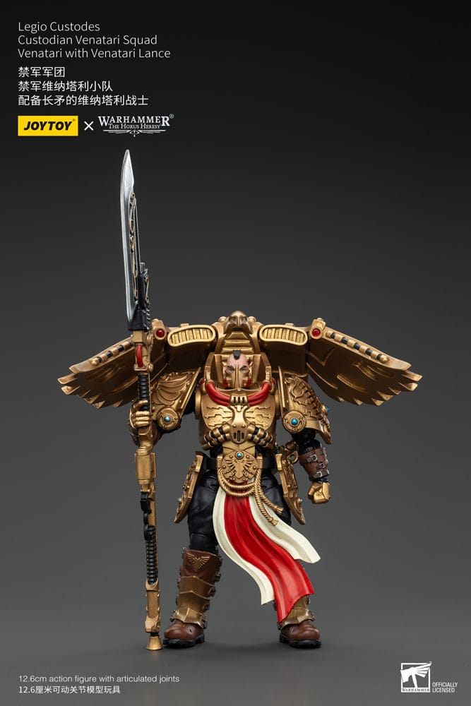 Warhammer the Horus Heresy Action Bild 1/18 Legio Custodes Custodian Venatari Squad Venatari med Venatari Lance 13 cm