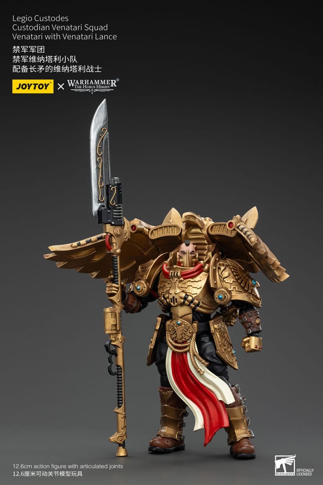 Warhammer the Horus Heresy Action Bild 1/18 Legio Custodes Custodian Venatari Squad Venatari med Venatari Lance 13 cm
