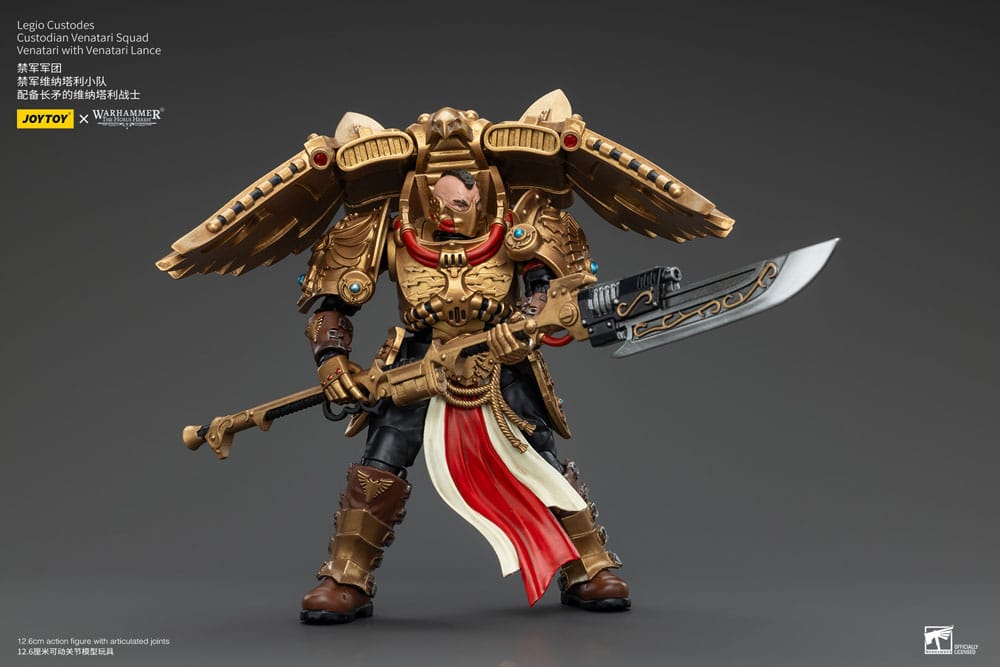 Warhammer the Horus Heresy Action Bild 1/18 Legio Custodes Custodian Venatari Squad Venatari med Venatari Lance 13 cm