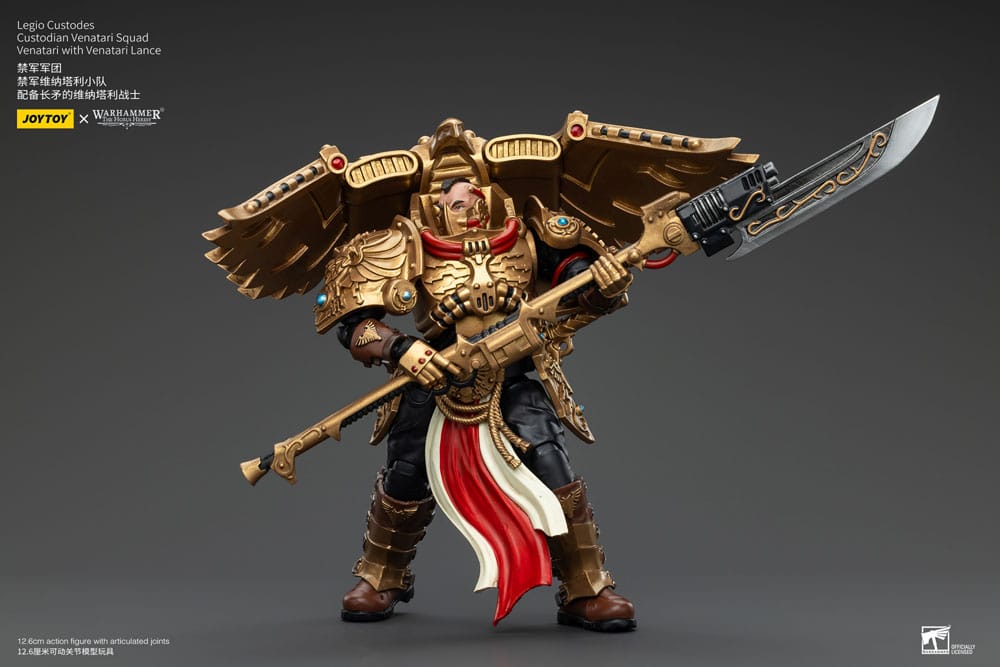 Warhammer the Horus Heresy Action Bild 1/18 Legio Custodes Custodian Venatari Squad Venatari med Venatari Lance 13 cm