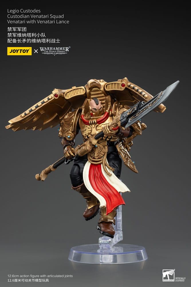 Warhammer the Horus Heresy Action Bild 1/18 Legio Custodes Custodian Venatari Squad Venatari med Venatari Lance 13 cm