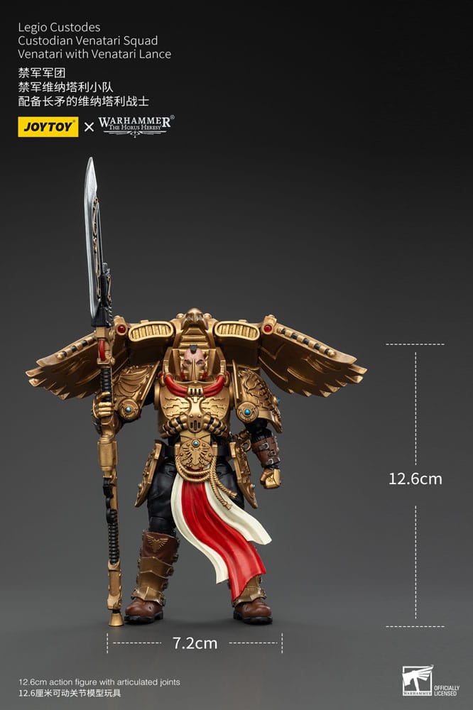 Warhammer the Horus Heresy Action Bild 1/18 Legio Custodes Custodian Venatari Squad Venatari med Venatari Lance 13 cm