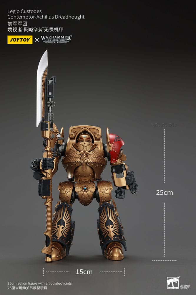 Warhammer the horus Heresy aksiyon figürü LEGIO Custodes hor görme-achillus dreadnought 25 cm