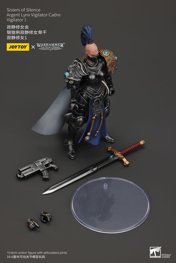 Warhammer the horus Heresy Actionfigur Silence Kızkardeşleri Argent Lynx Vigilatör Kadro Saldırıcı 1 19 cm
