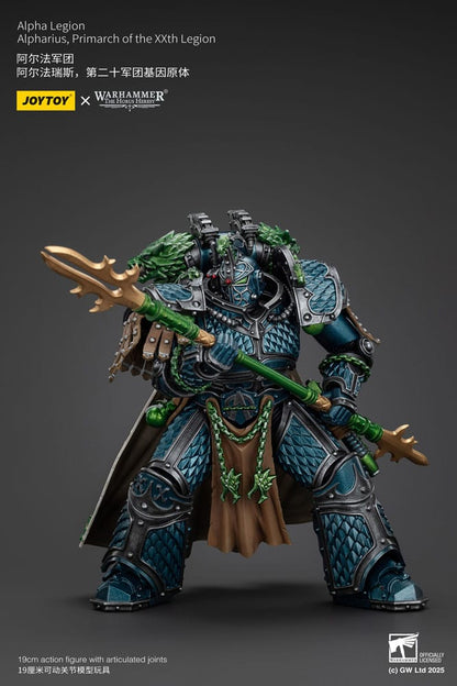 Warhammer Horus Heresy Aksiyon Figürü Alpha Legion Alpharius, XX. Lejyonun Primarch'ı 25 cm