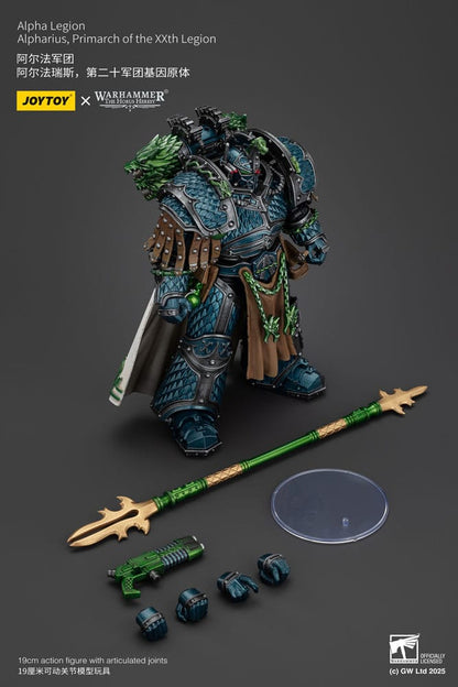 Warhammer Horus Heresy Aksiyon Figürü Alpha Legion Alpharius, XX. Lejyonun Primarch'ı 25 cm