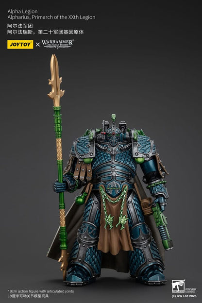 Warhammer Horus Heresy Aksiyon Figürü Alpha Legion Alpharius, XX. Lejyonun Primarch'ı 25 cm