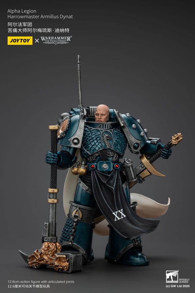 Warhammer the horus Heresy aksiyon figürü Alfa Legion Harrowmaster Armillus Dynat 20 cm