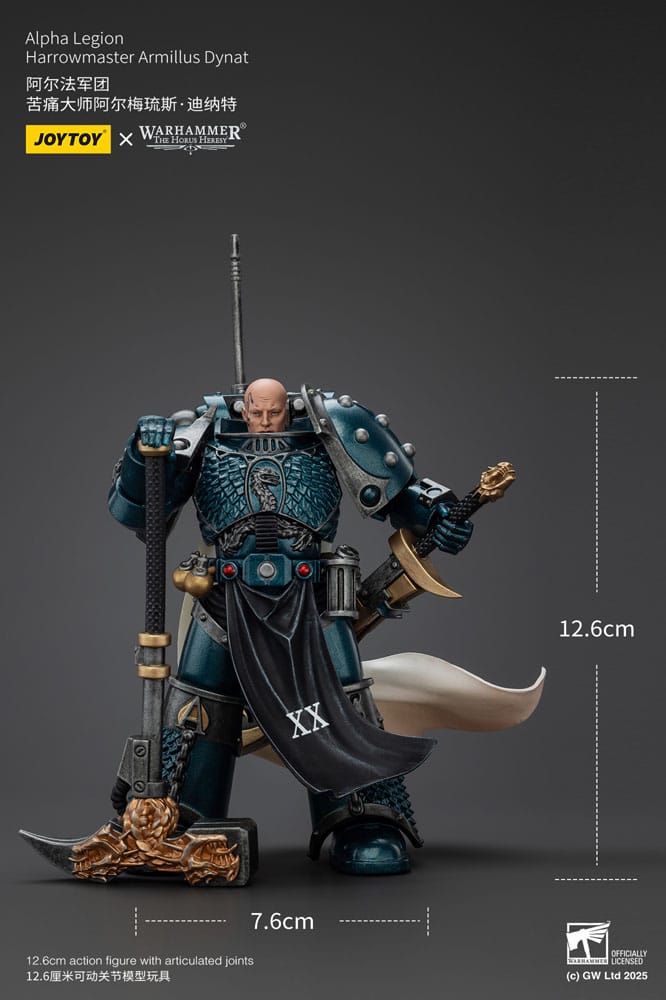 Warhammer the horus Heresy aksiyon figürü Alfa Legion Harrowmaster Armillus Dynat 20 cm