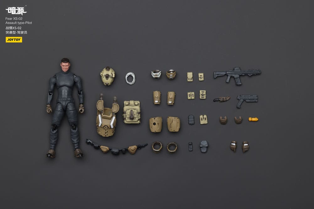Battle For the Stars Actionfigur Fear XS-02 Assault type-Pilot 12 cm