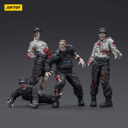 Akcijske figurice Zombie Dark Source 4 paketa zaštitara 8 cm