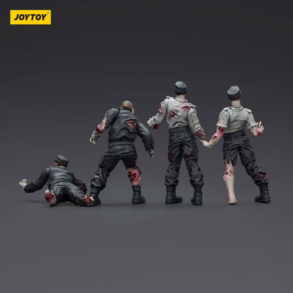Akcijske figurice Zombie Dark Source 4 paketa zaštitara 8 cm