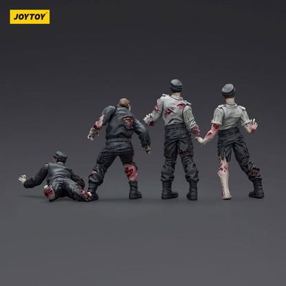 Akcijske figurice Zombie Dark Source 4 paketa zaštitara 8 cm