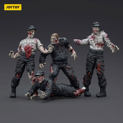 Akcijske figurice Zombie Dark Source 4 paketa zaštitara 8 cm