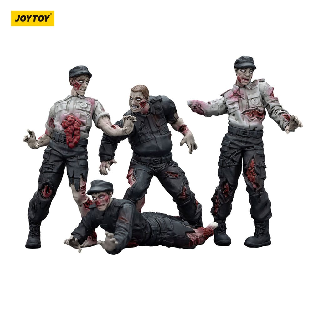 Akcijske figurice Zombie Dark Source 4 paketa zaštitara 8 cm