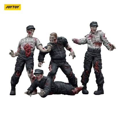 Akcijske figurice Zombie Dark Source 4 paketa zaštitara 8 cm