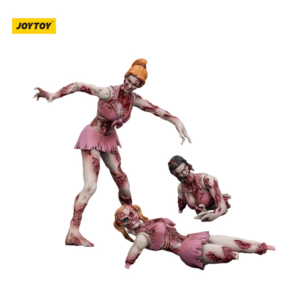 Zombie Dark Source-actiefiguren 3-pack Cheer Leaders 8 cm